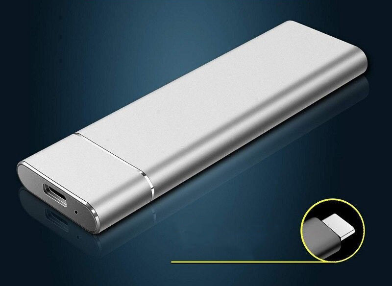 Fast external USB 3.1 SSD - Plug-and-Play, portable