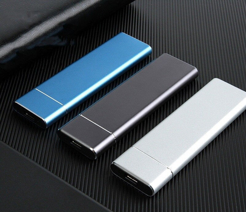 Fast external USB 3.1 SSD - Plug-and-Play, portable