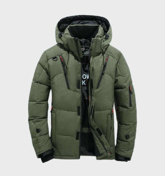 Parka acolchada gruesa chaqueta de invierno para hombres