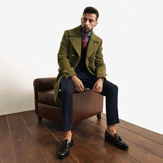Mavren | Chaqueta cálida para hombre con bolsillos laterales y cuello vuelto
