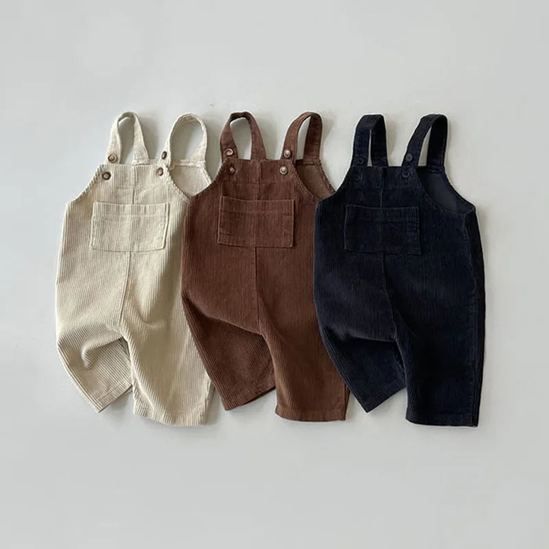 Combinaison pour enfants en mélange de coton | Bretelles réglables, vêtement ludique