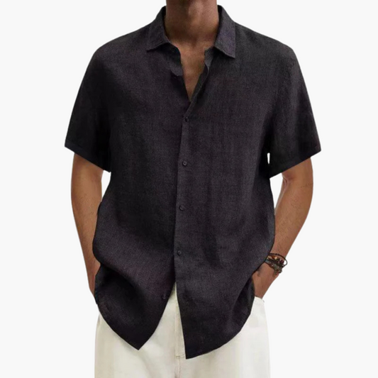 Camisa de Hombre con Mangas Cortas y Botones | Verano Casual