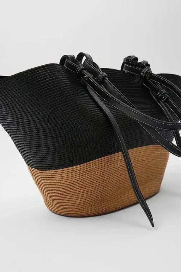 Natural Woven Straw Tote Bag | Spacious and Stylish