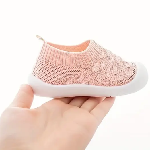 Mia | Zapatos infantiles descalzos - Zapatillas elásticas con puntera ancha para bebés y niños pequeños