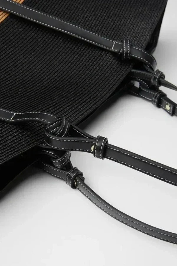 Natural Woven Straw Tote Bag | Spacious and Stylish