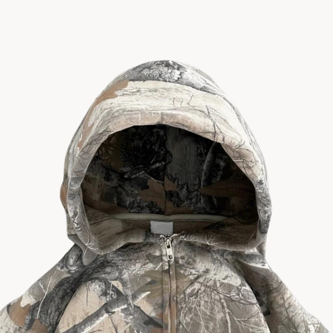 Oversized Camouflage Hoodie