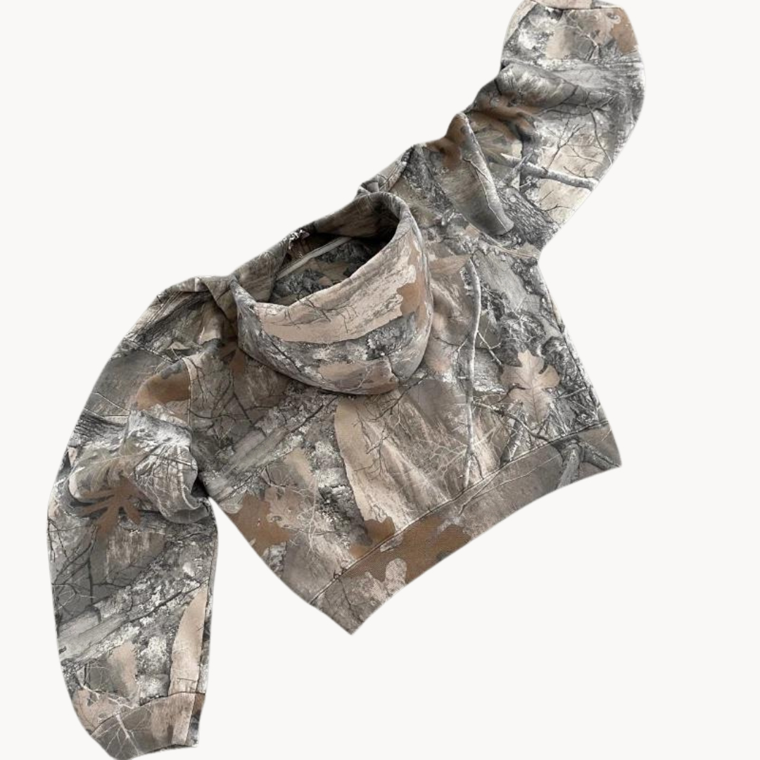 Oversized Camouflage Hoodie