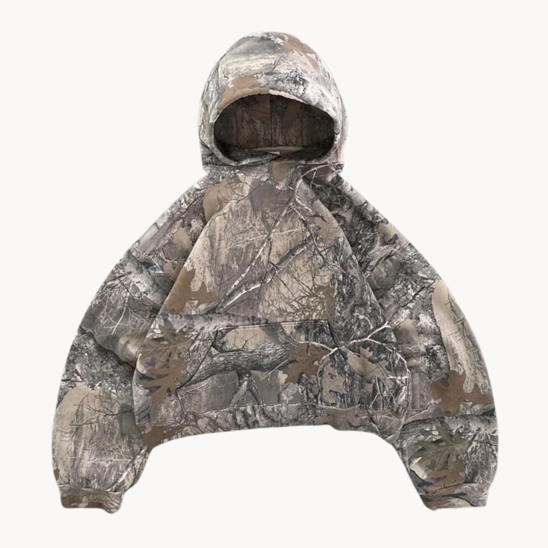 Oversized Camouflage Hoodie