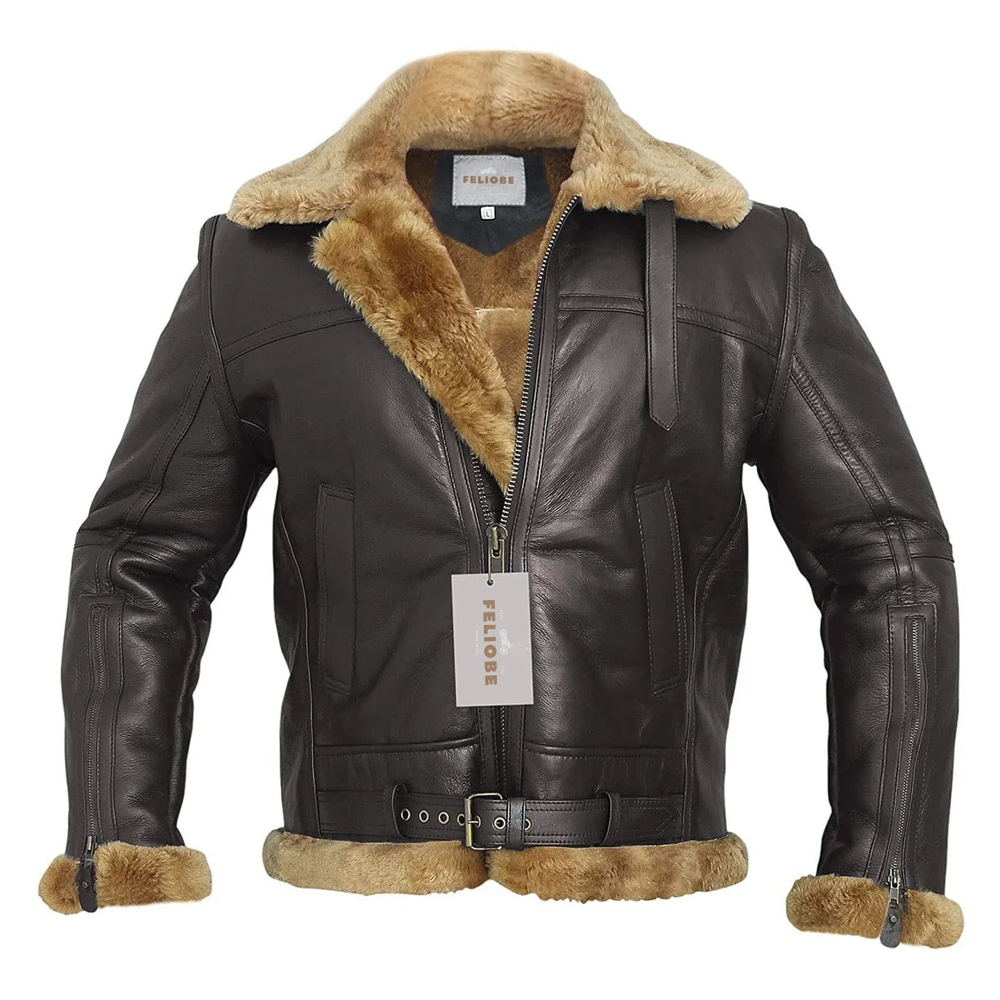 Pánská bomberová bunda ve stylu shearling | Letová bunda ve stylu B3