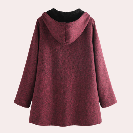 Zelin | Chaqueta casual cálida para mujer con capucha