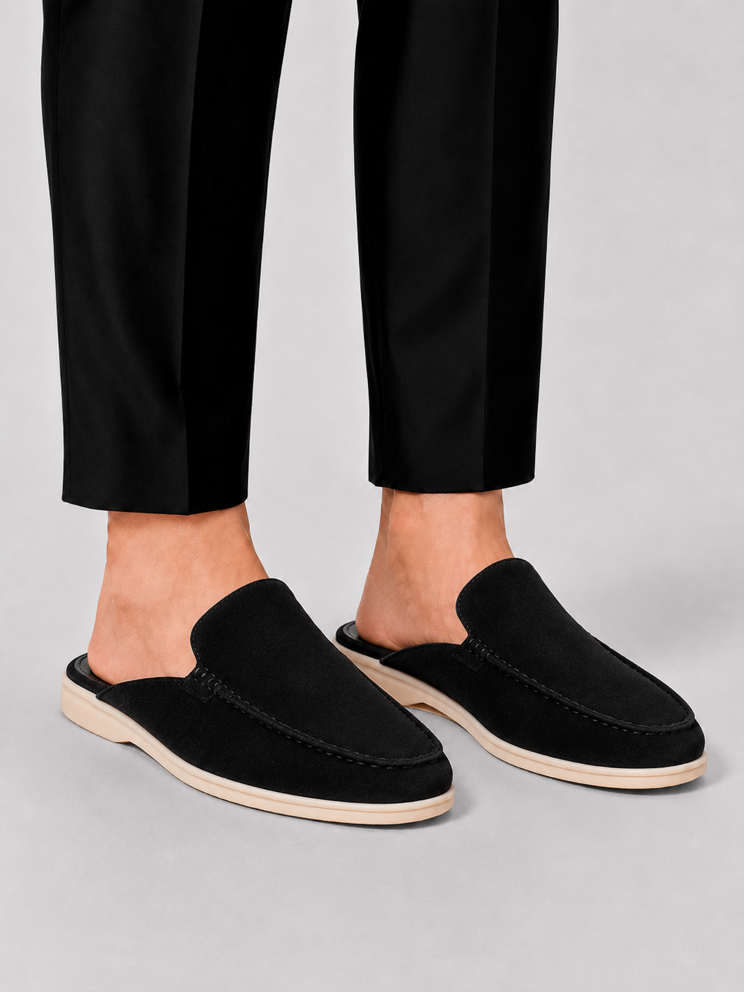 Scarpe estive da uomo mule a vuoto | Schiena aperta slip-on