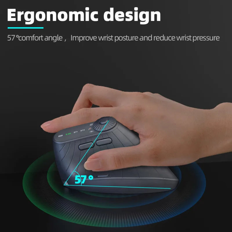Vertical Mouse | Wireless Bluetooth 5.1 for Comfort and Productivity