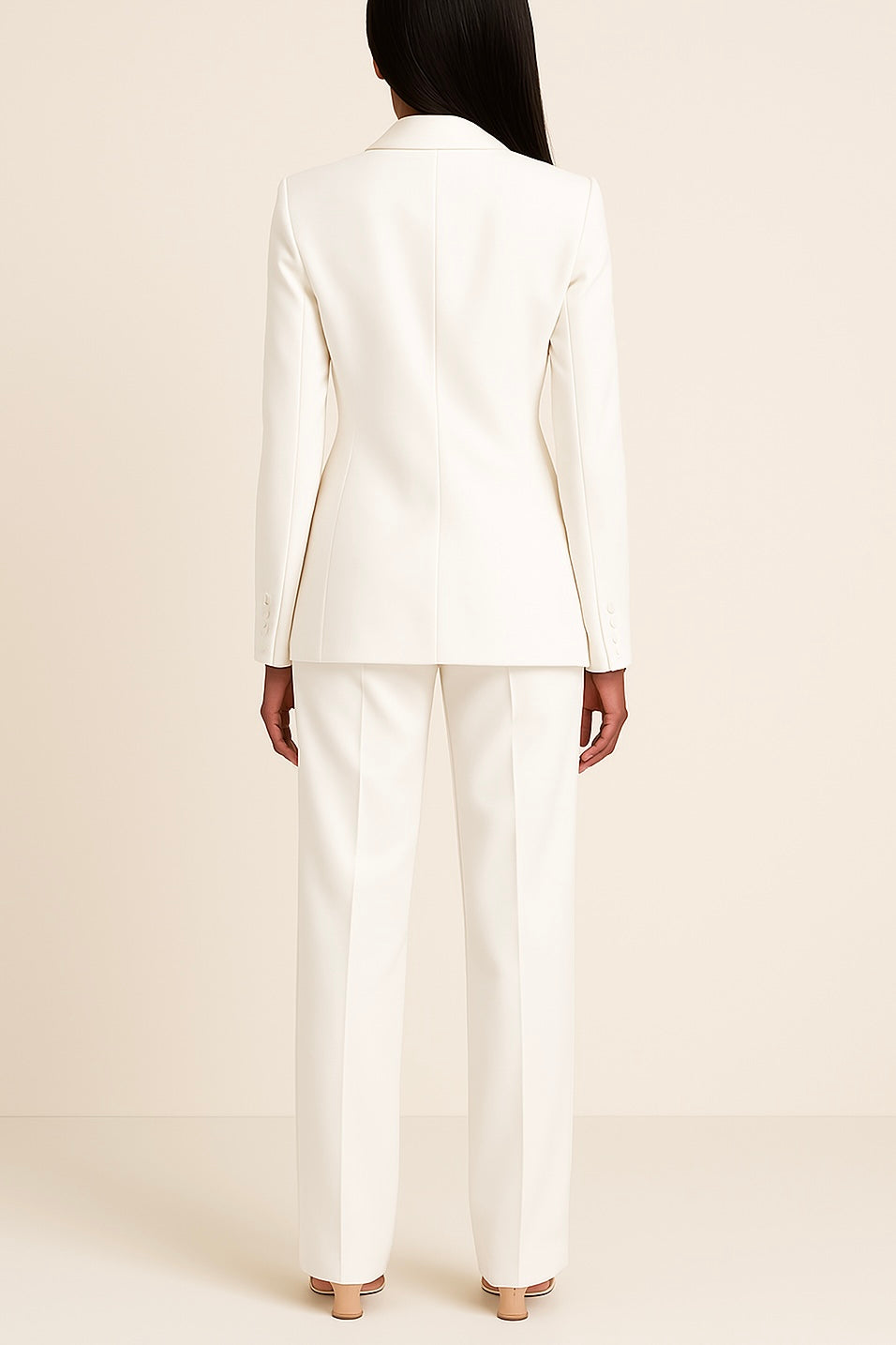 Ensemble tailleur pour femme avec blazer ajusté | Ensemble deux pièces à porter au bureau
