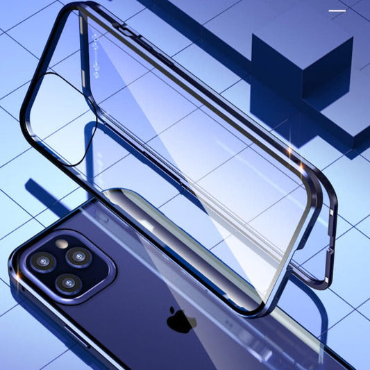 Funda para iPhone de vidrio templado | Protección de privacidad y resistencia a los arañazos
