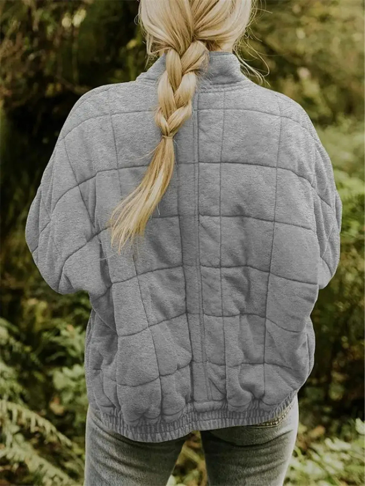 Elegant quilted winter jacket for women