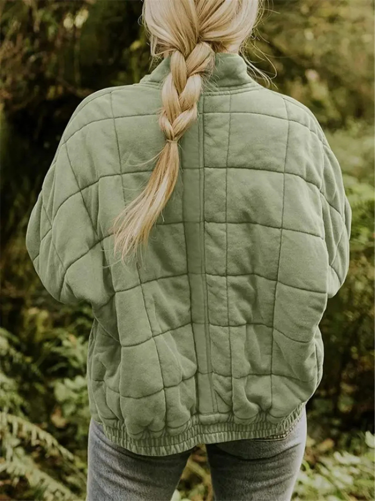 Elegant quilted winter jacket for women