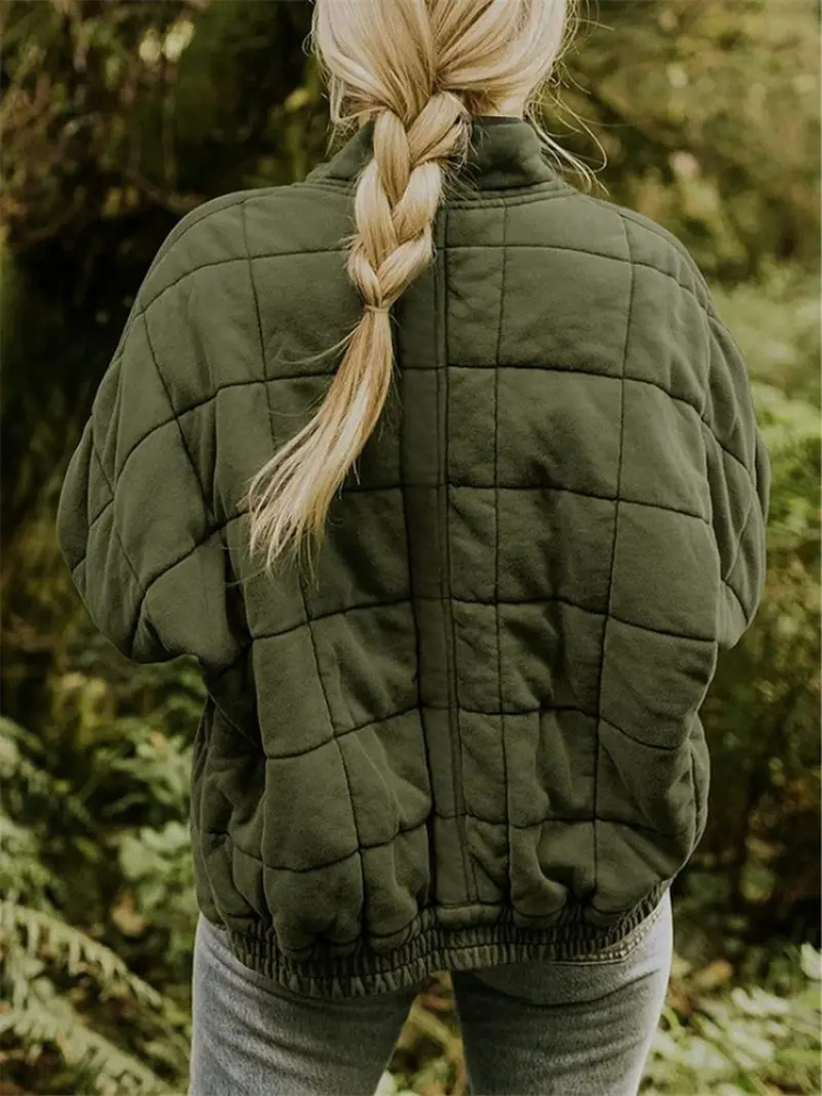 Elegant quilted winter jacket for women