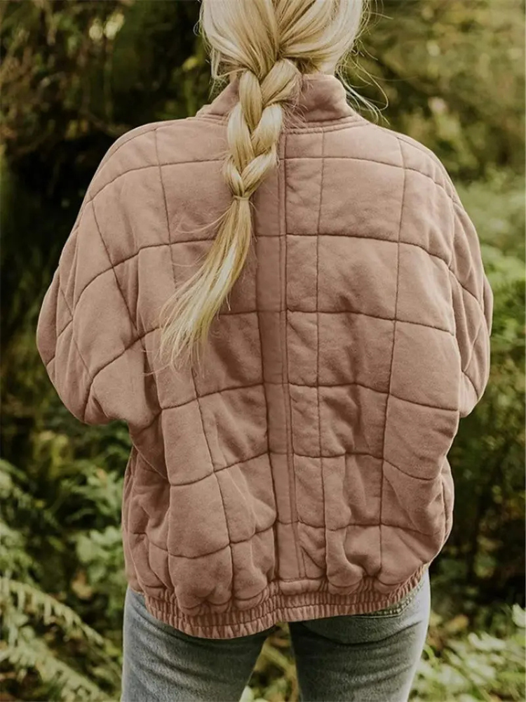 Elegant quilted winter jacket for women
