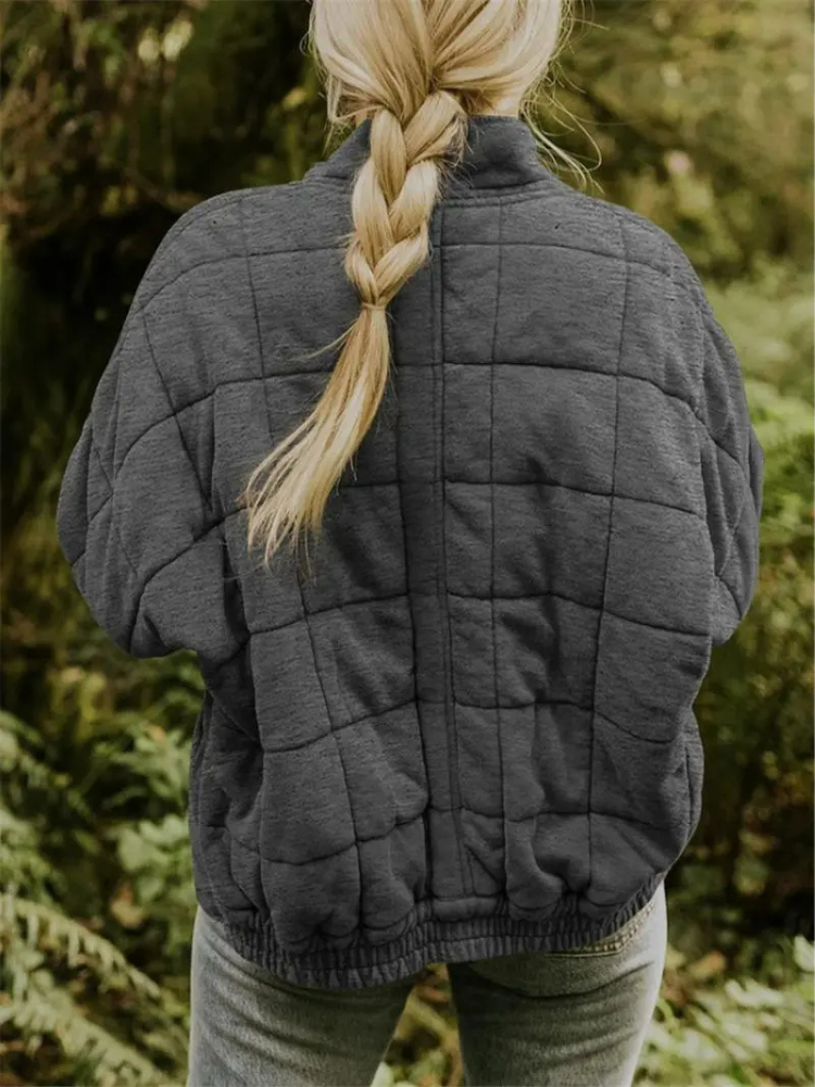 Elegant quilted winter jacket for women