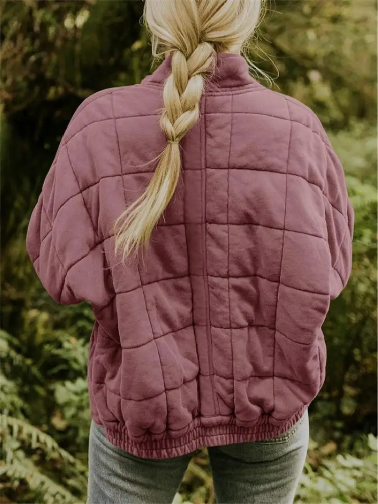 Elegant quilted winter jacket for women