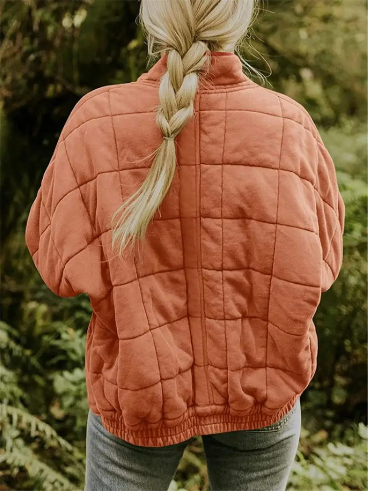 Elegant quilted winter jacket for women