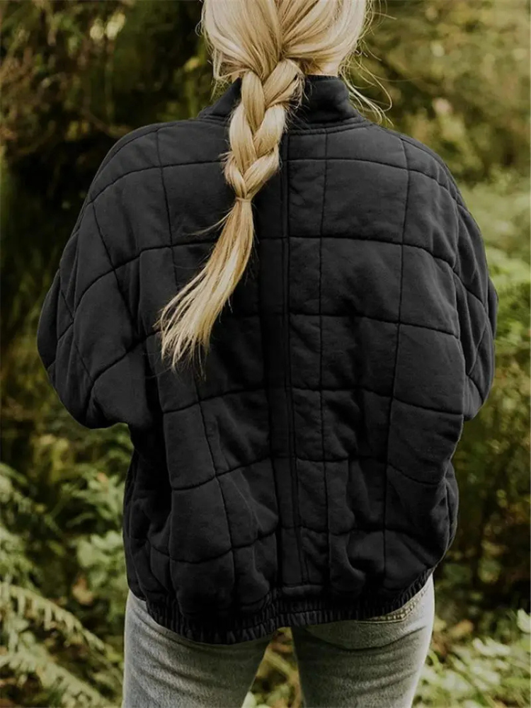 Elegant quilted winter jacket for women