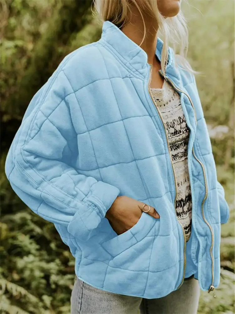Elegant quilted winter jacket for women
