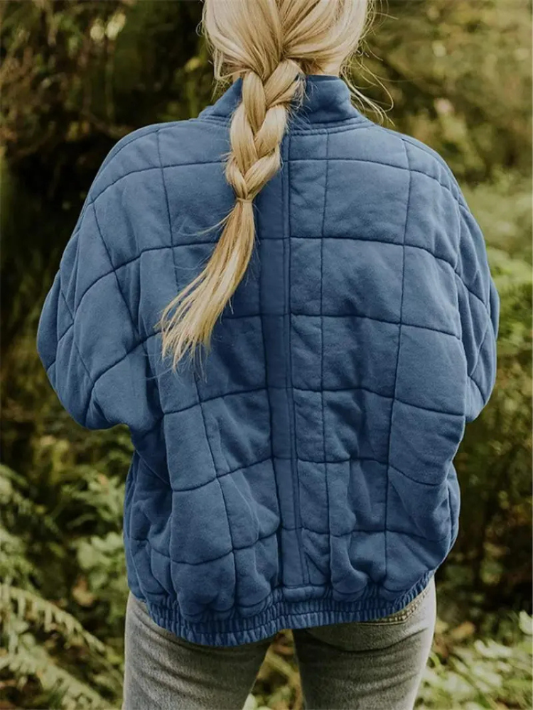 Elegant quilted winter jacket for women