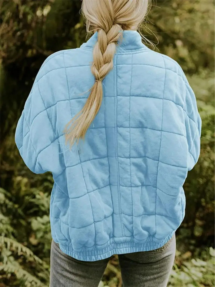 Elegant quilted winter jacket for women