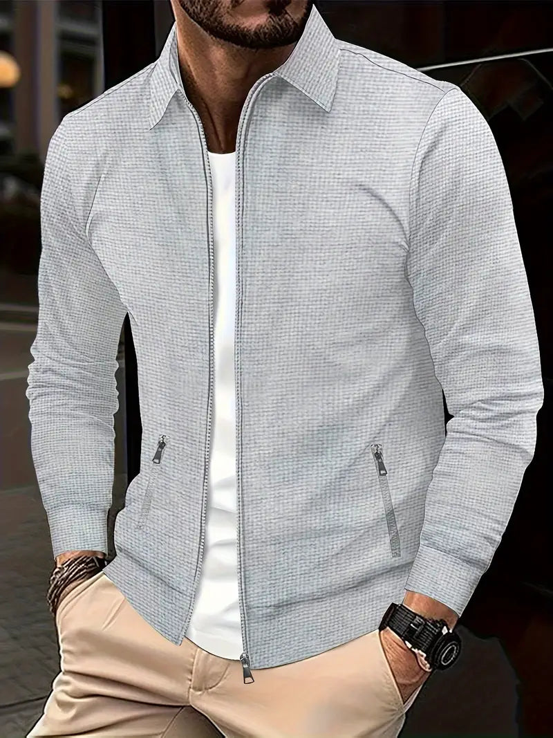 Men's Zip-Up Sweatshirt | Stylish Lightweight Jacket