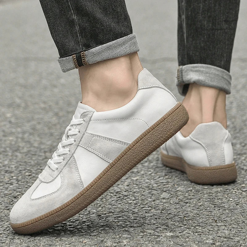 Men's Suede Sneakers with Durable Outsole