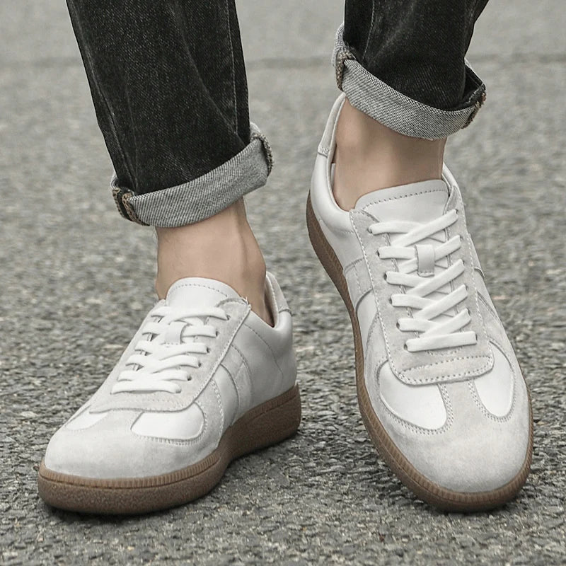 Men's Suede Sneakers with Durable Outsole