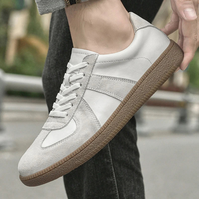 Men's Suede Sneakers with Durable Outsole