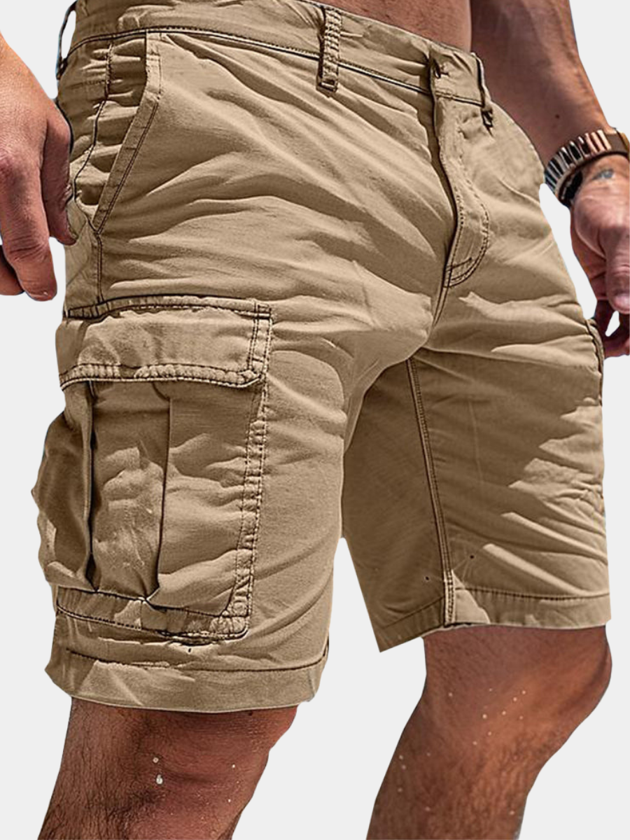 Pantalones Cortos Masculinos Tipo Carga | Para Uso Diario con Múltiples Bolsillos Pantalones Cortos Utilitarios