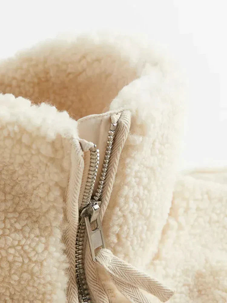 Women's Plus Size Plush Coat