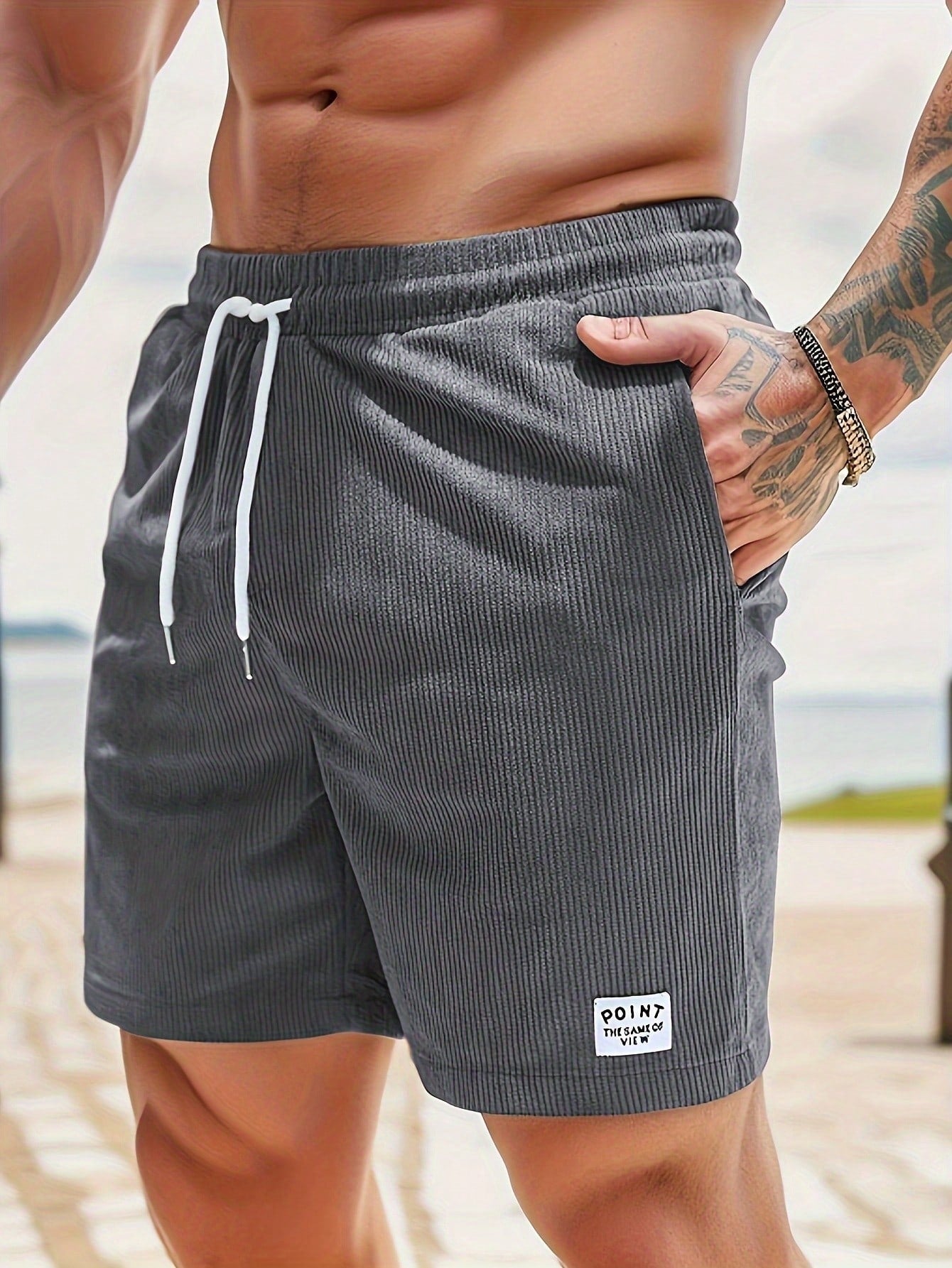 Shorts quotidiens pour hommes avec cordon de serrage