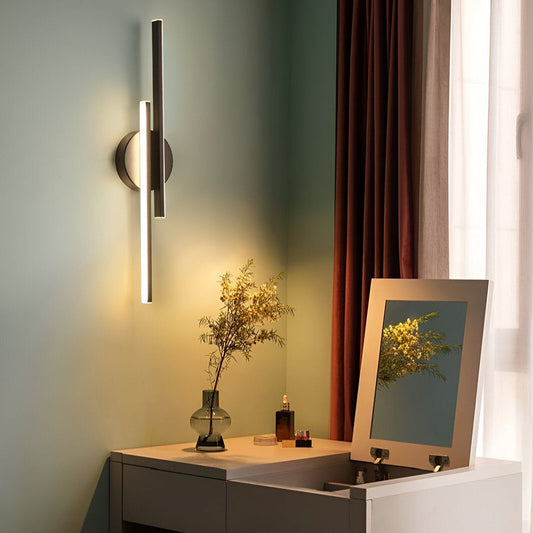 Lámpara de pared minimalista | Aplique LED moderno para dormitorio y salón