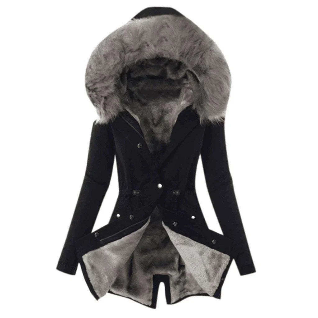 Women's Medium Length Coat | Perfect for Winter