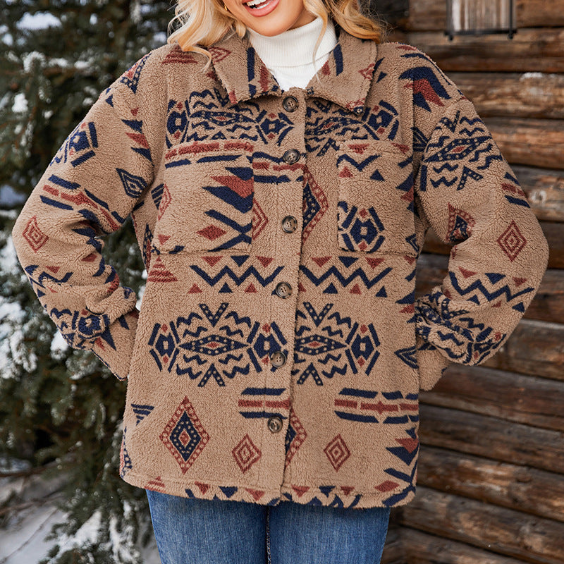 Women's Oversized Plush Jacket | Warm and Stylish