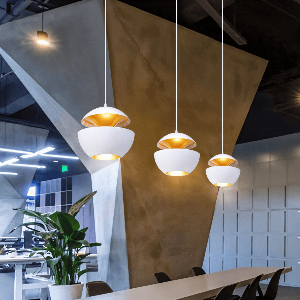 Apple Pendant Lamp | Black and White Solar-Inspired Light