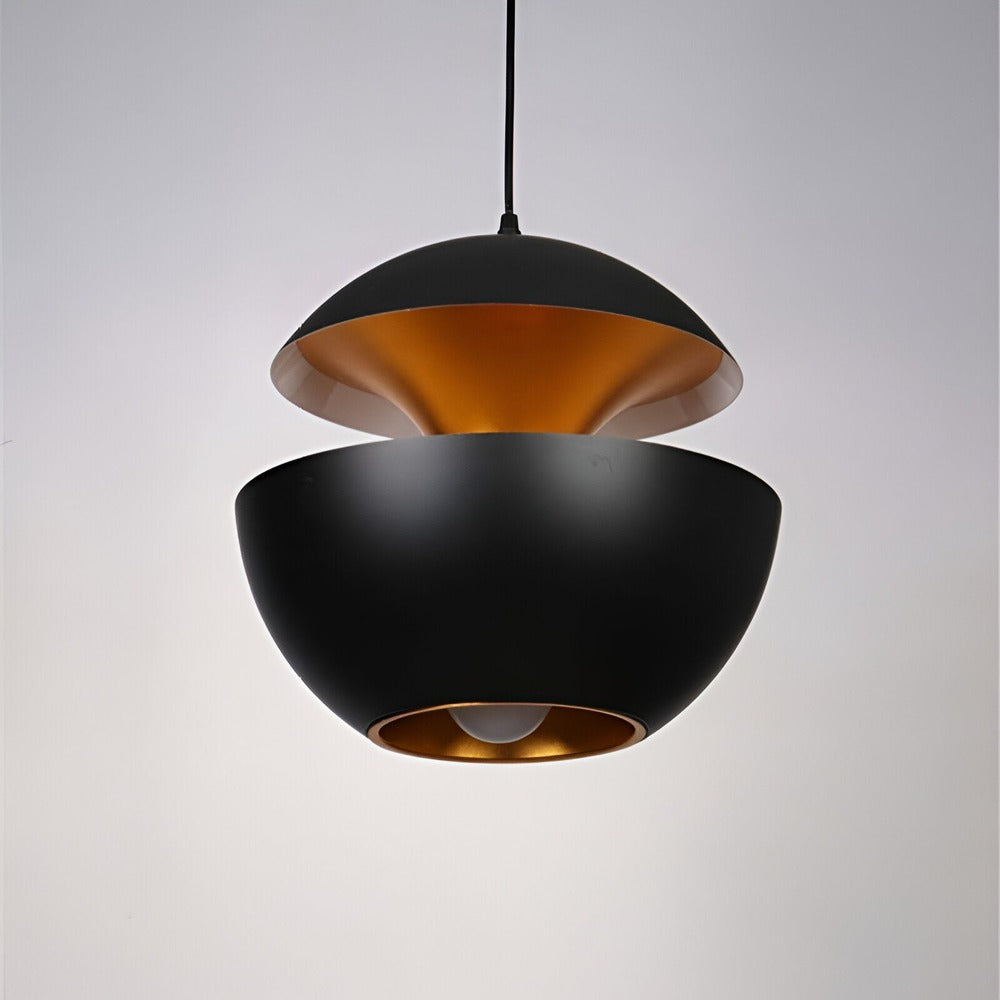 Apple Pendant Lamp | Black and White Solar-Inspired Light