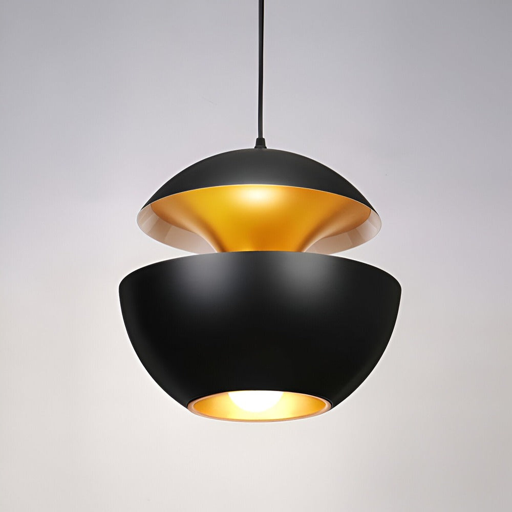 Apple Pendant Lamp | Black and White Solar-Inspired Light