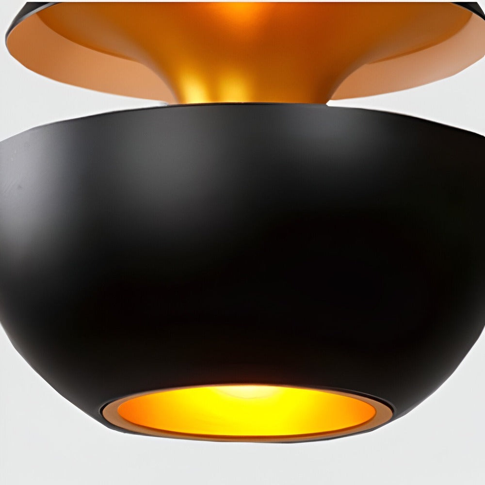 Apple Pendant Lamp | Black and White Solar-Inspired Light