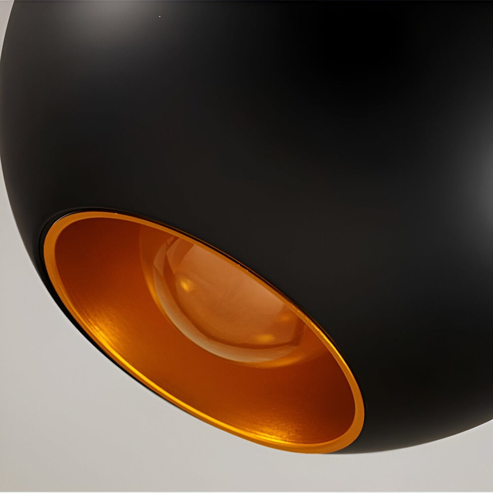 Apple Pendant Lamp | Black and White Solar-Inspired Light