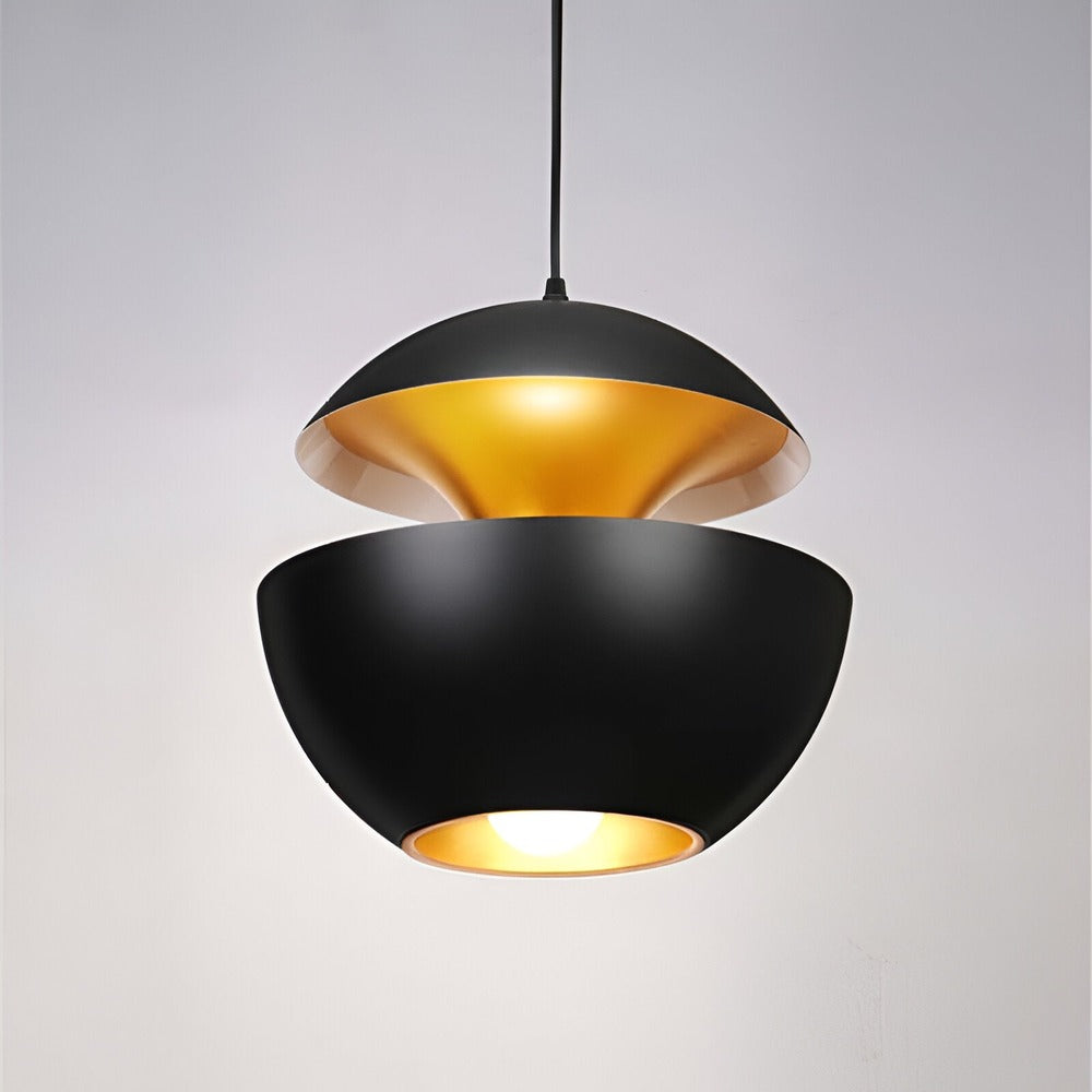 Apple Pendant Lamp | Black and White Solar-Inspired Light