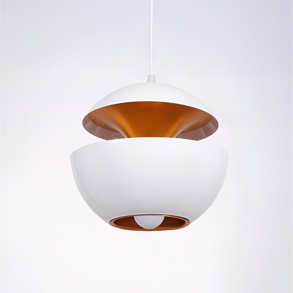 Apple Pendant Lamp | Black and White Solar-Inspired Light