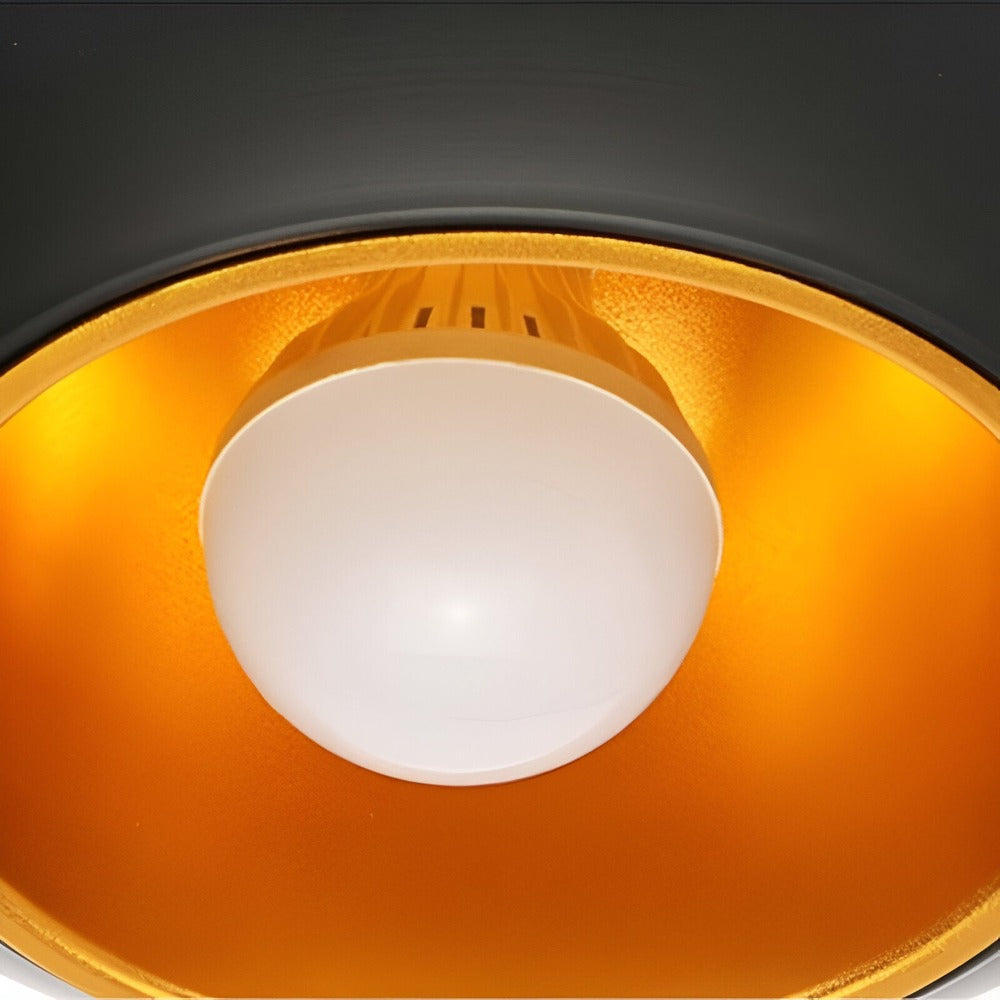 Apple Pendant Lamp | Black and White Solar-Inspired Light
