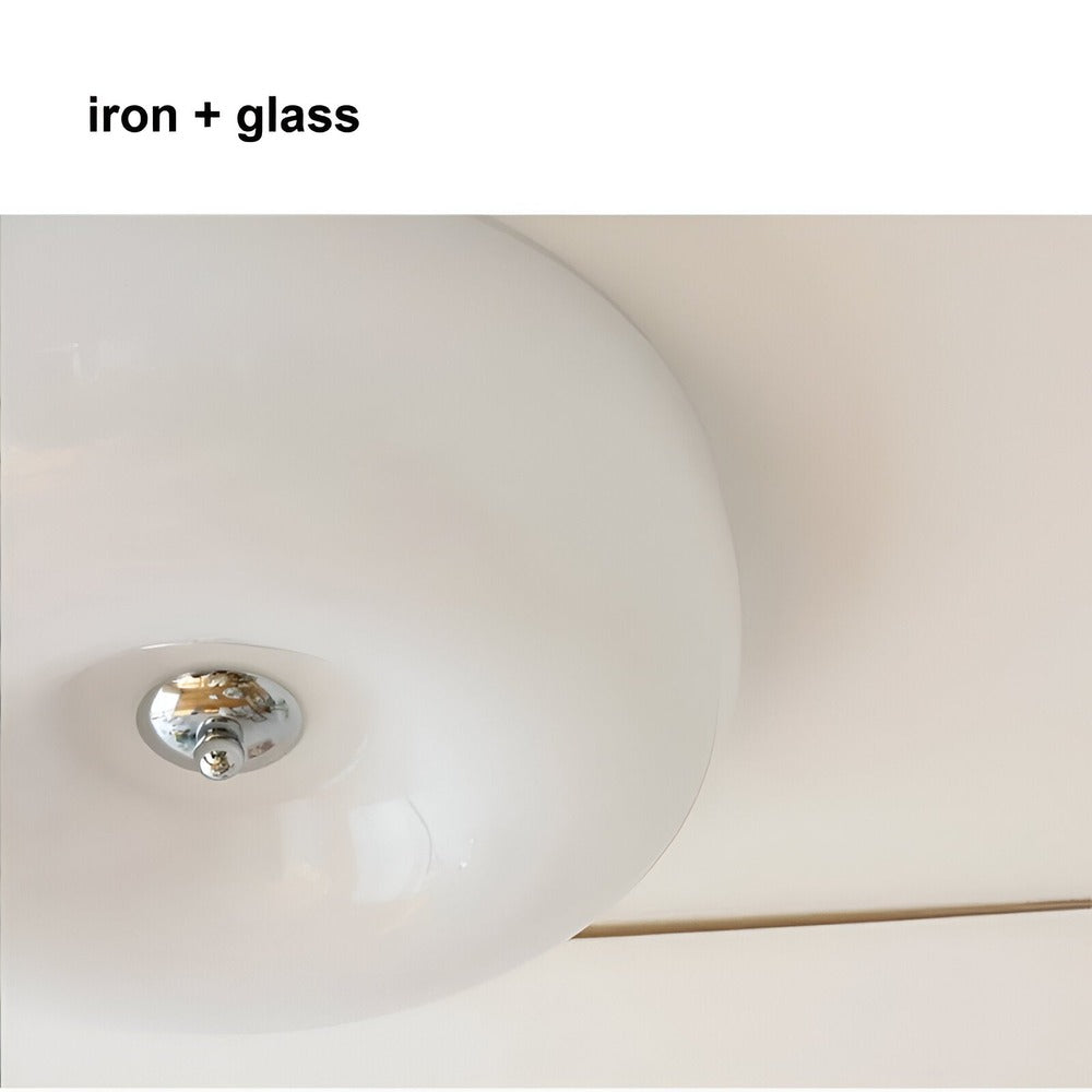 Donut Ceiling Lamp | Modern Scandinavian Pendant Lamp in White Glass