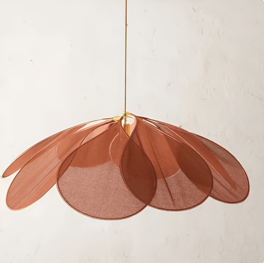 Vintage Style Floral Fabric Hanging Lamp