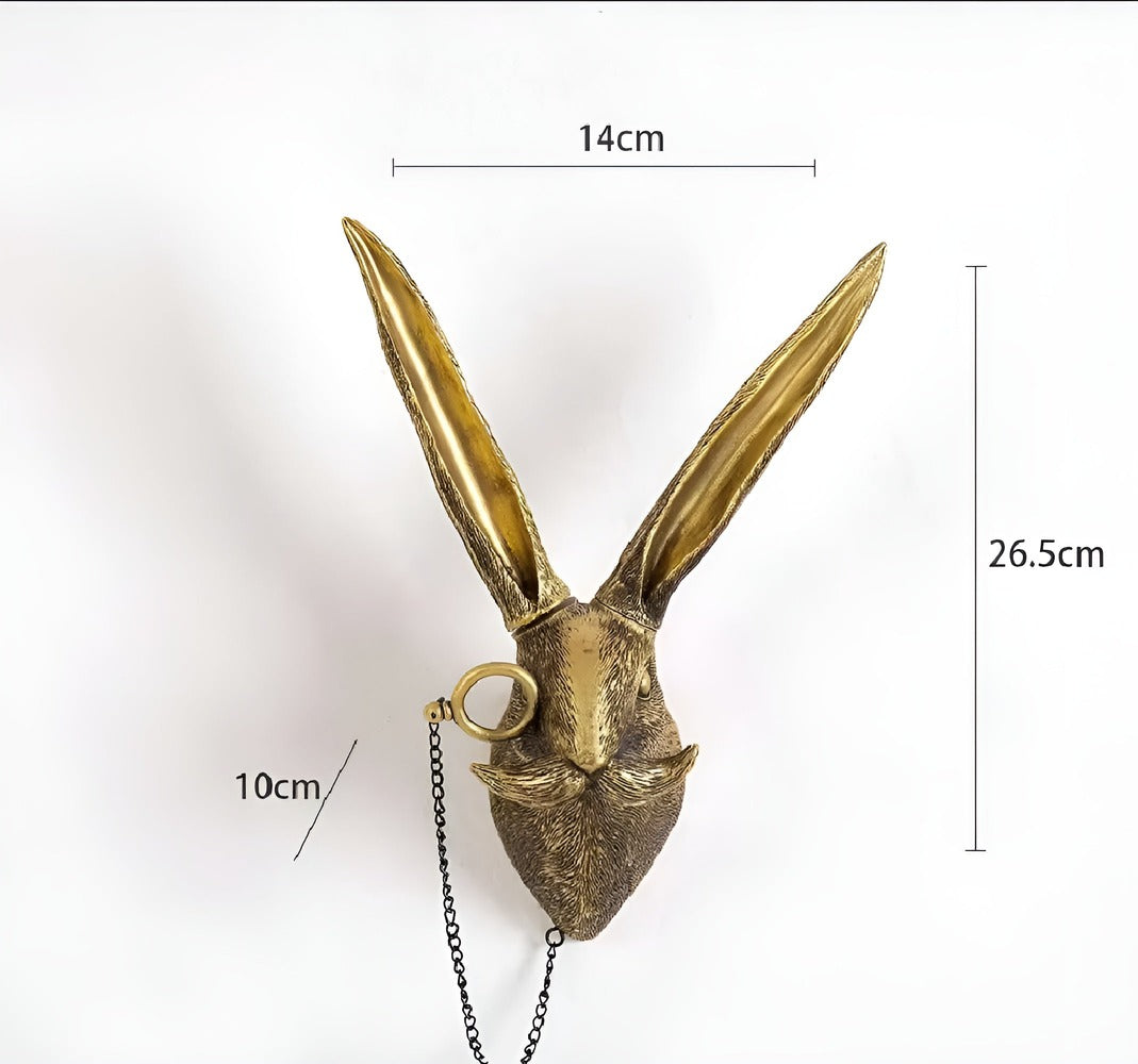 Gold Head | Multifunctional Wall Hook with Decorative Animal Head for Wall Storage